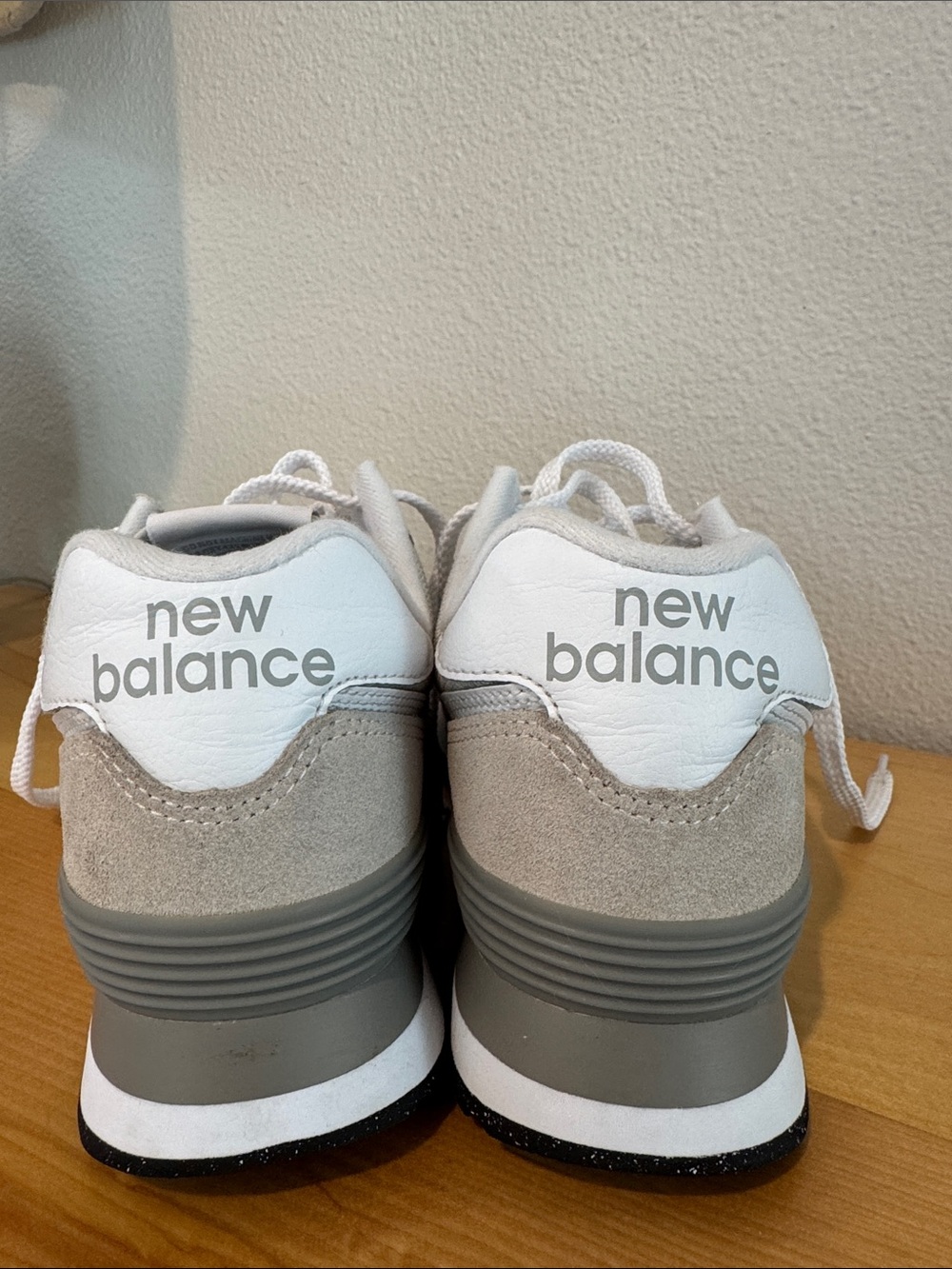 New Balance Women's Athletic Sneakers in Gray and White - Picture 3 of 5